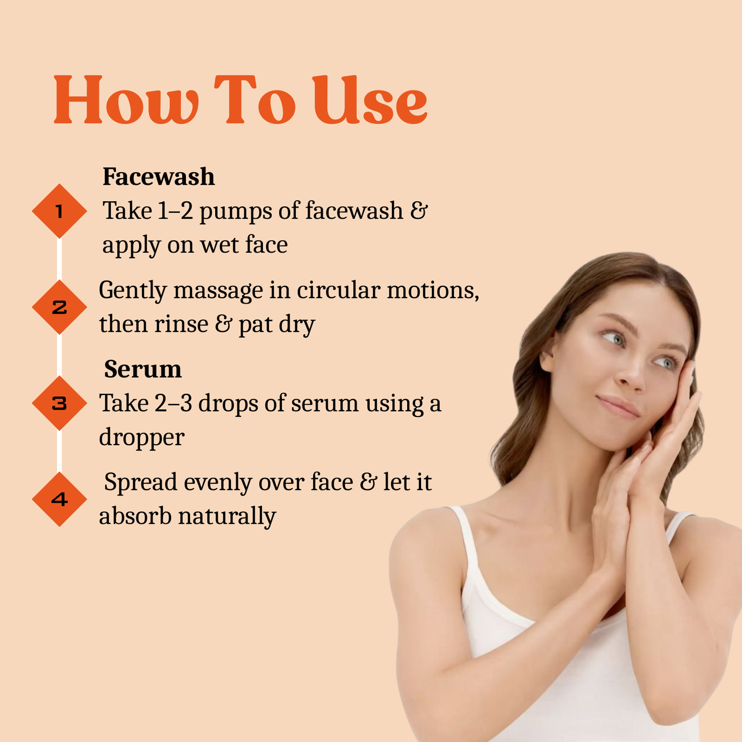 Face wash and serum combo