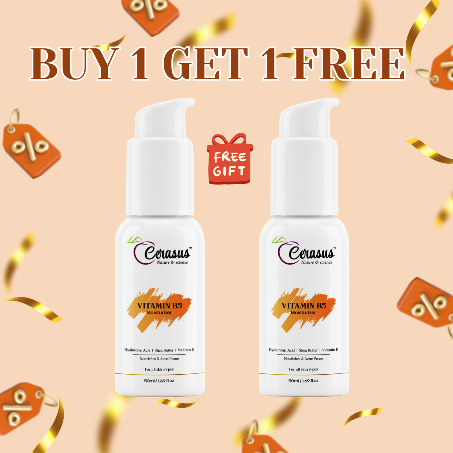 Hydrating Moisturizer Cream — 50ml | Cerasus Nature & Science