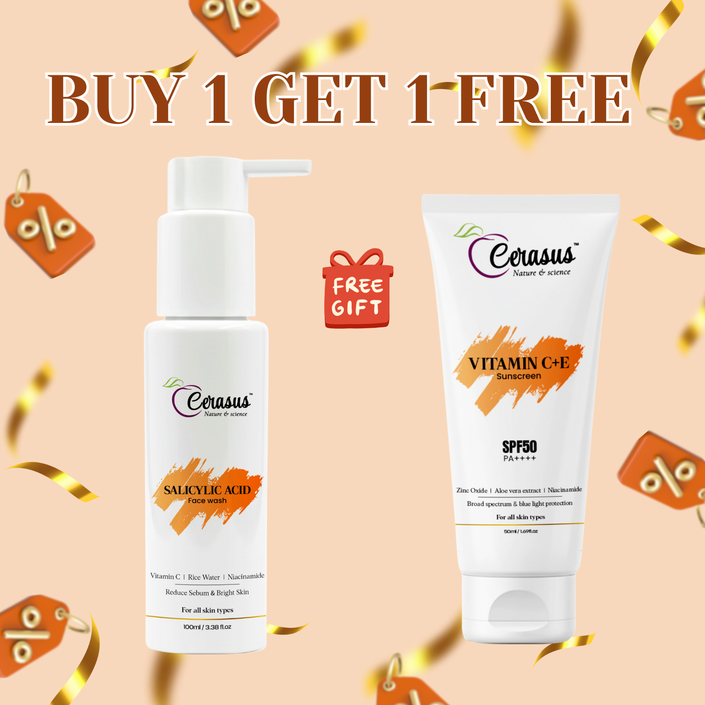 Sunscreen + face wash