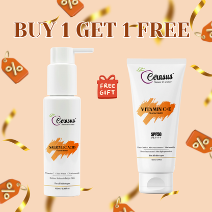 Sunscreen + face wash