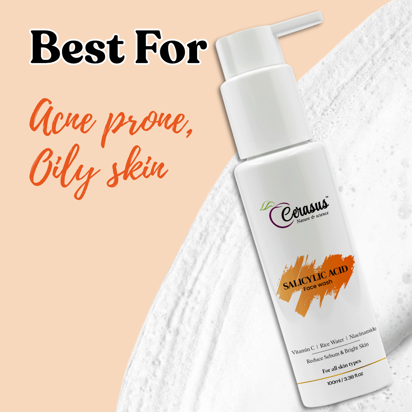 Salicylic Acid Face Wash — 100ml | Cerasus Nature & Science